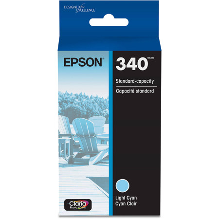 Epson Claria Photo HD 340 Standard Capacity Light Cyan Ink Cartridge for XP8800