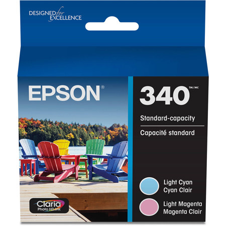 Epson Claria Photo HD 340 Standard Light Cyan & Light Magenta Ink Cartridges