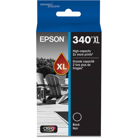 Epson Claria Photo HD 340XL High-Capacity Black Ink Cartridge for XP8800 Printer