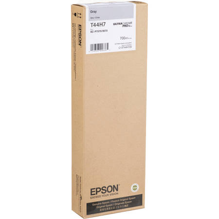 Epson UltraChrome PRO12 700ml Gray Ink Cartridge for SureColor P7570/P9570