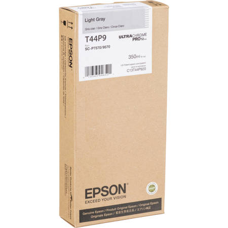 Epson UltraChrome PRO12 350ml Light Gray Ink Cartridge for SureColor P7570/P9570