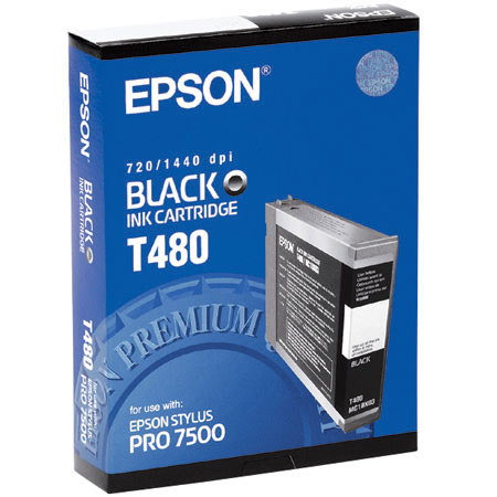 Epson T480011 Cartridge for Stylus Pro 7500, Black