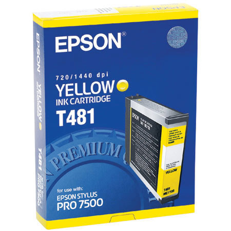 Epson T481011 Cartridge for Stylus Pro 7500, Yellow