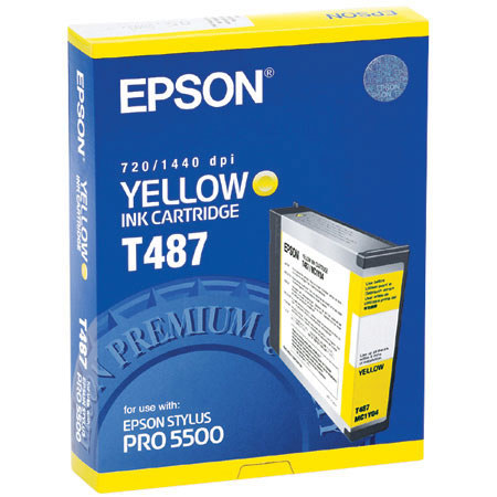 Epson T487011 Cartridge for Stylus Pro 5500, Yellow
