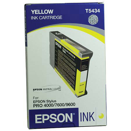 Epson T543400 110ML UltraChrome Cartridge, Yellow