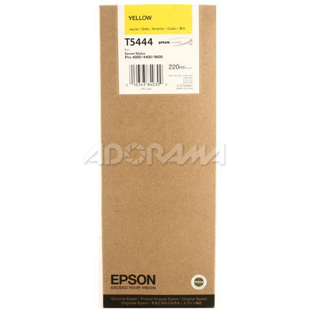 Epson T544400 220ML UltraChrome Cartridge, Yellow