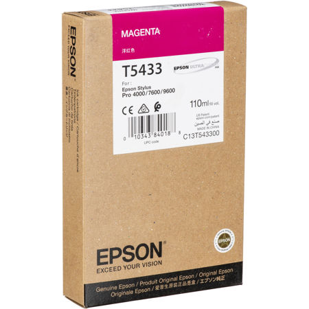 Epson T545300 110ML Photo Dye Cartridge, Magenta