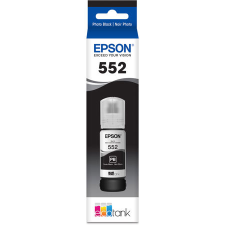 Epson 552 Claria ET Premium 70mL Ink Bottle, Photo Black