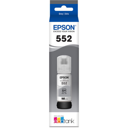 Epson 552 Claria ET Premium 70mL Ink Bottle, Gray