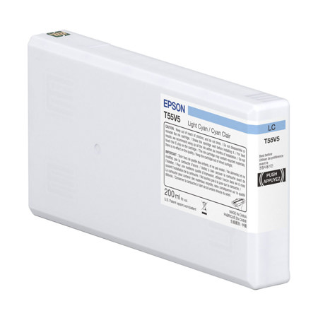 Epson UltraChrome PRO10 T55V 200ml Light Cyan Ink Cartridge for SureColor P5370