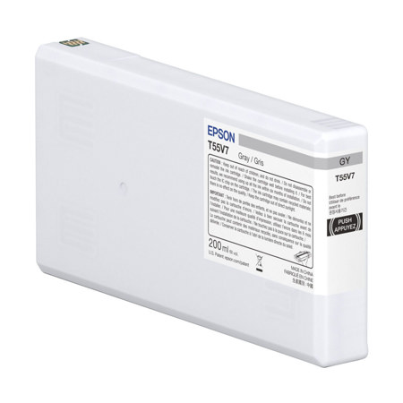 Epson UltraChrome PRO10 T55V 200ml Gray Ink Cartridge for SureColor P5370