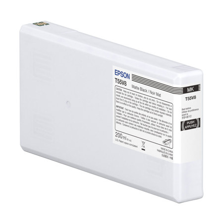 Epson UltraChrome PRO10 T55V 200ml Matte Black Ink Cartridge for SureColor P5370