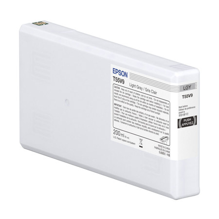 Epson UltraChrome PRO10 T55V 200ml Light Gray Ink Cartridge for SureColor P5370