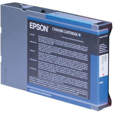 Epson Cyan UltraChrome K3 Ink Cartridge for the Stylus Pro 7800 and 9800 Inkjet Printers, 110ml.