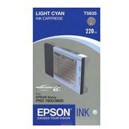 Epson T563500 220ml UltraChrome K3 Light Cyan Cartridge
