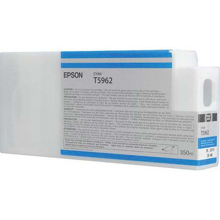 Epson T596200 HDR 350ml Cyan Resin Pigment Based Ink f/7890, 7900, 9890 & 9900