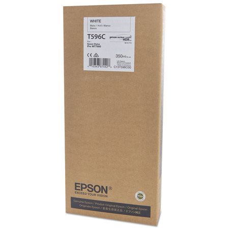Epson UltraChrome HDR T596 350ml White Cartridge for Stylus Pro 7900CTP & WT7900