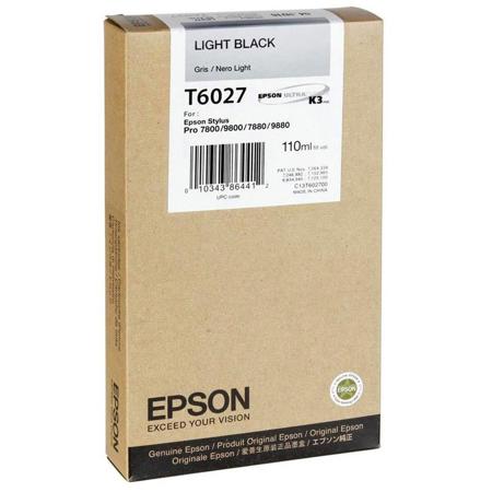 Epson T602700 110ml K3 Pigment Based Ink, for Stylus Pro 7880, Light Black