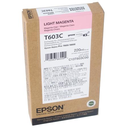 Epson T603C00 220ml K3 Light Magenta Pigment Ink
