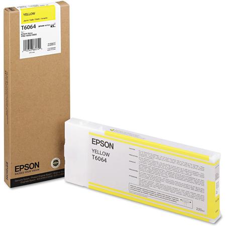 Epson T606400 UltraChrome 220ml Printer Ink for Stylus Pro 4880, Yellow