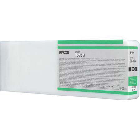 Epson T636B00 UltraChrome HDR Green Resin Pigment Ink, f/Stylus Pro 7900 & 9900