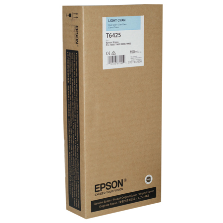 Epson T642500 UltraChrome HDR Light Cyan Printer Ink