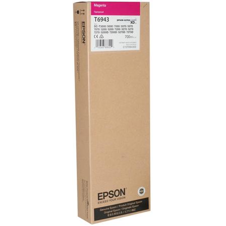 Epson T694300 700ml Magenta UltraChrome XD Ink Cartridge, 16,000 Page Yield