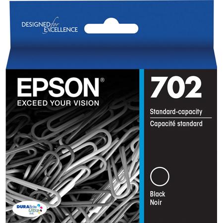 Epson 702 DURABrite Ultra Black Ink Cartridge for WorkForce Pro WF-3720 Printer