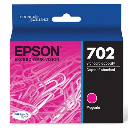 Epson T702 Standard Capacity DuraBrite Ultra Magenta Ink Cartridge