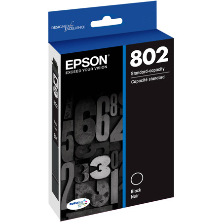 Epson T802 Black DURABrite Ultra Ink Cartridge for 4720, 4730, 4740 Printers