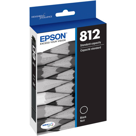 Epson T812 Standard Capacity Black Ink Cartridge for WorkForce & WorkForce Pro