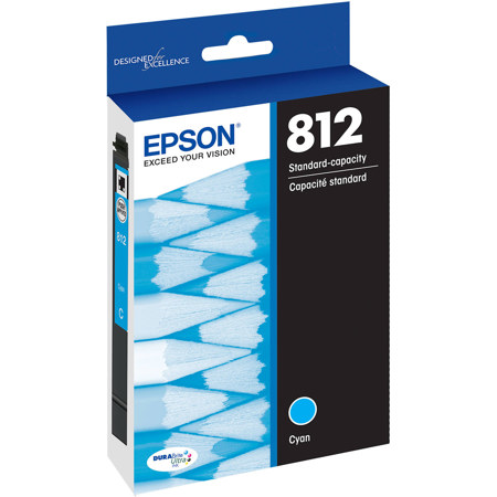Epson T812 Standard Capacity Cyan Ink Cartridge for WorkForce & WorkForce Pro
