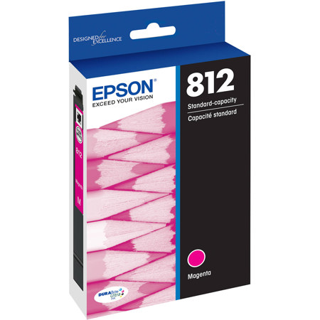 Epson T812 Standard Capacity Magenta Ink Cartridge for WorkForce & WorkForce Pro
