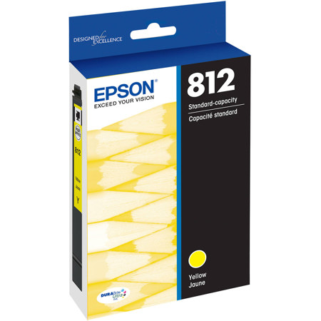 Epson T812 Standard Capacity Yellow Ink Cartridge for WorkForce & WorkForce Pro