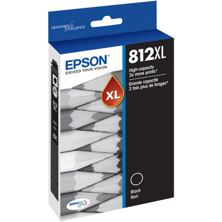 Epson T812XL Ultra High-Capacity Black Ink Cartridge for WorkForce/WorkForce Pro
