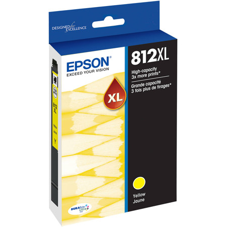 Epson T812XL Ultra High Yellow Ink Cartridge for WorkForce & WorkForce Pro