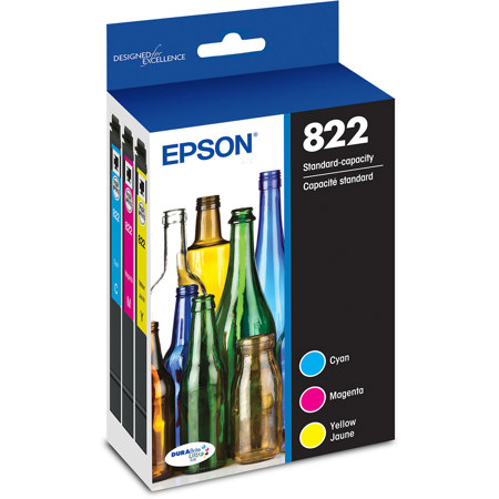 Epson T822 Standard Capacity Color Combo Ink Cartridges for WorkForce Pro