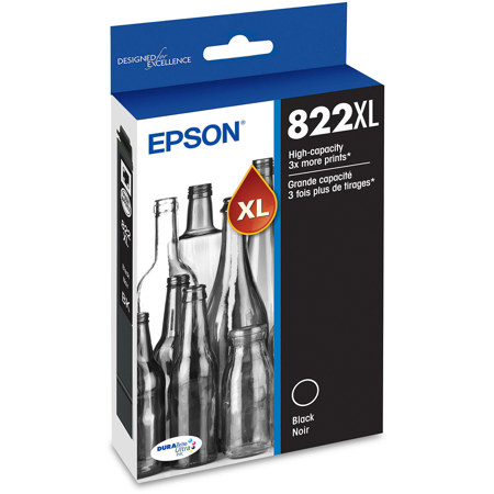 Epson T822XL High-Capacity Black Ink Cartridge for WorkForce Pro Series Printer