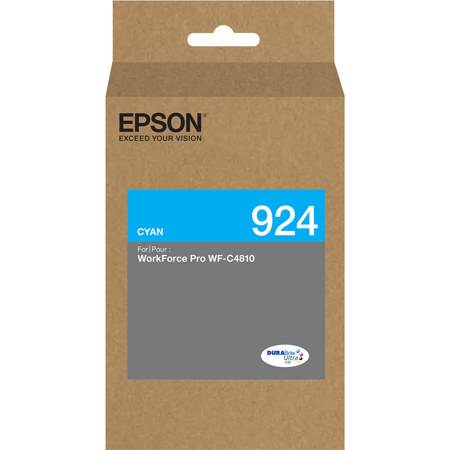 Epson DURABrite Ultra T924 Standard Capacity Cyan Ink Cartridge for WF-C4810