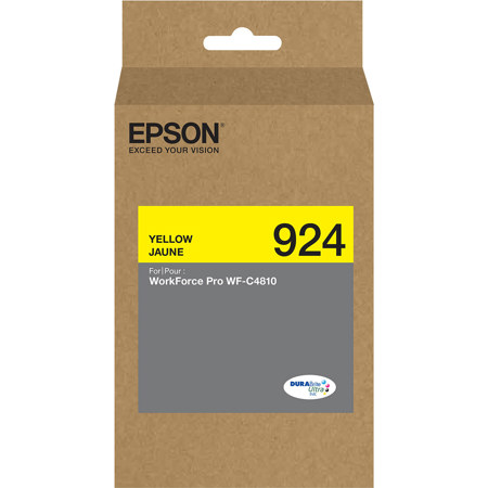 Epson DURABrite Ultra T924 Standard Capacity Yellow Ink Cartridge for WF-C4810