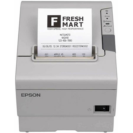 Epson TM-T88V Thermal Receipt Printer, Ethernet, White