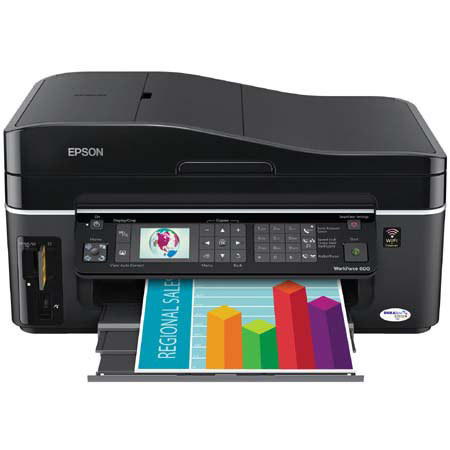 Epson WorkForce 600 All-in-One Color Inkjet Printer