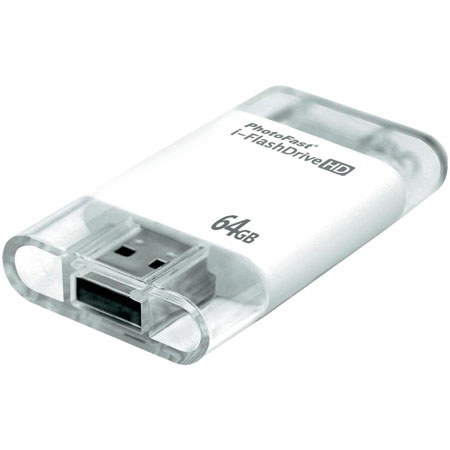 PhotoFast i-FlashDrive HD 64GB Lightning and 30-pin Combo Kit
