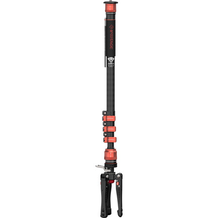 iFootage Cobra 3 C180F-P 4-Section Carbon Fiber Monopod w/Pedal