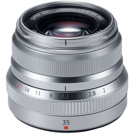 Fujifilm XF 35mm f/2 R WR Lens, Silver with Free PC Software