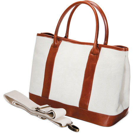 Fujifilm FinePix Canvas Boat and Tote with Shoulder Strap, Tan