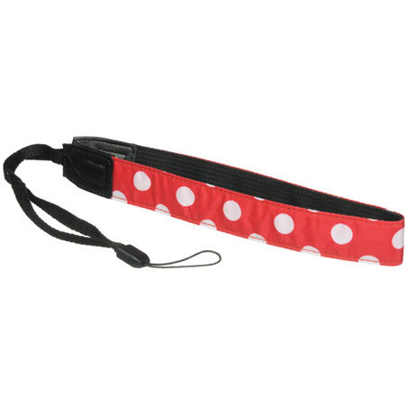 Fujifilm Camera Strap - Red & White Polka Dot - Fits Most Cameras