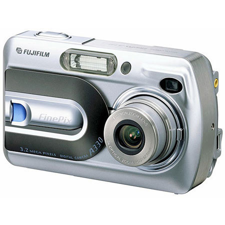 Disc. lm FinePix A330 Point and Shoot Digital Camera, Effective 3.2 Megapixel, 3X Optical Zoom, 1.6X Digital Zoom.