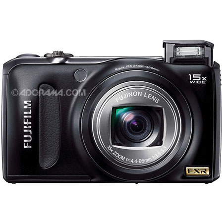 Fujifilm FinePix F300EXR 12.0 Megapixel Digital Point and Shoot Camera with Fujinon 24mm 15x Optical Zoom Lens, 3.0" LCD Screen - Black