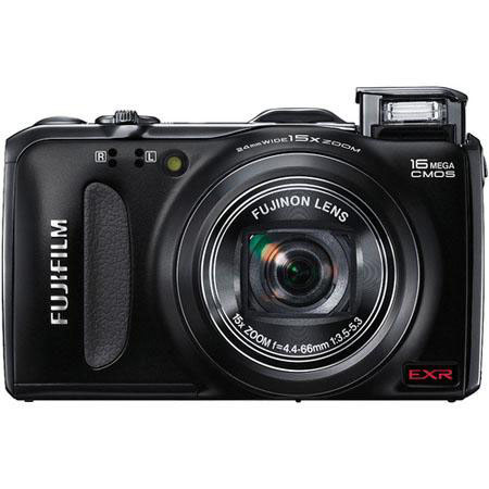 Fujifilm FinePix F600EXR 16MP 15x Optical Digital Camera-Black w/8GB/Case/Tripod